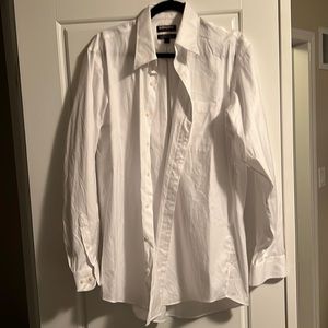 Kirkland White Non-Iron Dress Shirt (16 & 34/35)